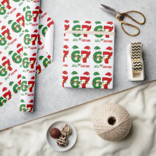 Papel De Presente 67 Meme Seis Sete Gen Alpha Natal