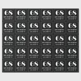 Papel De Presente 68.º aniversário - Art Deco Inspirou "68", Nome