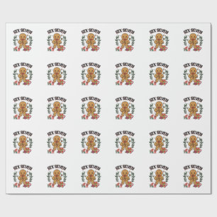 Papel De Presente 6 7 Seis Sete Mão de Biscoito de Natal Geração Z A