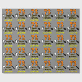 Papel De Presente 73.º aniversário: Tema do Dia das Bruxas, Nome Per