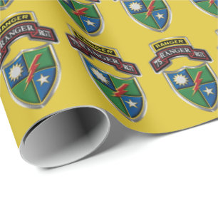 Papel De Presente 75º Regimento Ranger-Sua Sponte
