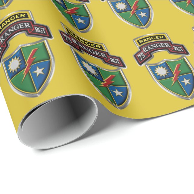 Papel De Presente 75º Regimento Ranger-Sua Sponte (Ponta do rolo)