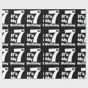 Papel De Presente 7 Aniversário É Meu Presente De 7 Aniversários