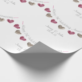 Papel De Presente 7 de casamento, parapeito de lã