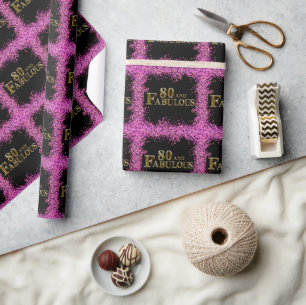 Papel De Presente 80 Birthday