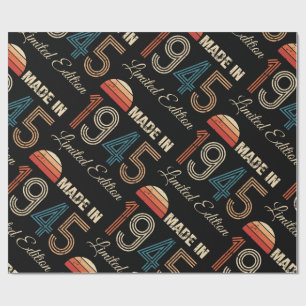 Papel De Presente 80 de 1945 Aniversário