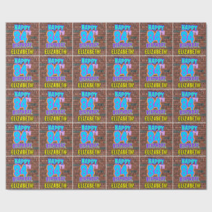 Papel De Presente 84º Aniversário: Visual Divertido e Inspirado em G