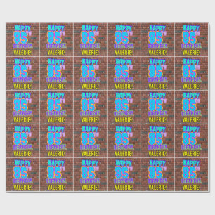 Papel De Presente 85º aniversário: Diversão, Grafite Urbano Inspirad