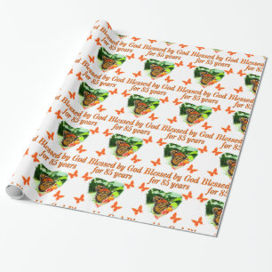 PAPEL DE PRESENTE 85.º ANIVERSÁRIO ABISADO POR DEUS DESIGN