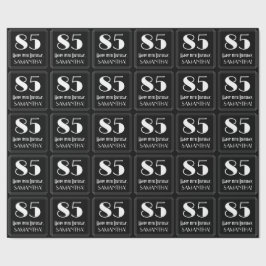 Papel De Presente 85.º aniversário - Art Deco Inspirou "85", Nome