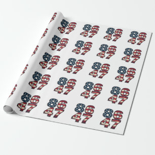 Papel De Presente 86 47 Orgulho Maga Trump Presidente Dia da Inaugur