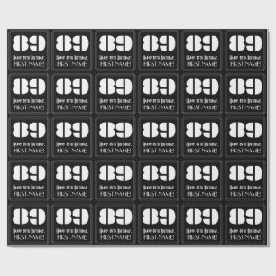 Papel De Presente 89.º aniversário: Art Deco Inspirou "89" & Nome