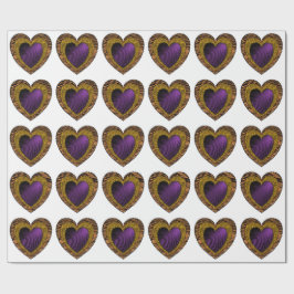 Papel De Presente 90s Rockabilly Punk Heart Tattoo Style Pattern