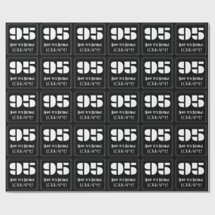 Papel De Presente 95.º aniversário: Art Deco Inspirou "95" & Nome