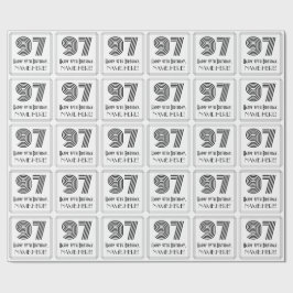 Papel De Presente 97.º aniversário: Art Deco Inspira Estilo 97 + Nom