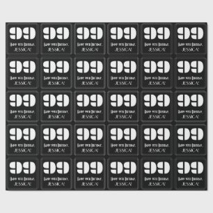 Papel De Presente 99º Aniversário: Art Deco inspirou "99" e nome
