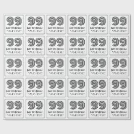 Papel De Presente 99.º aniversário: Art Deco Inspirou Estilo "99" + 