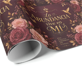 Papel De Presente A Abundância Vive em Mim | Inspiração Cristã