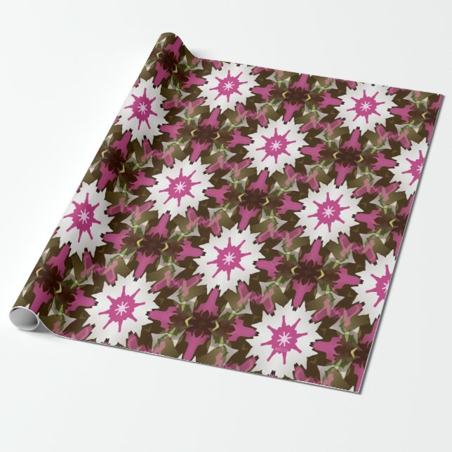 Papel De Presente A Alegria de Rosa... (Desenrolado)