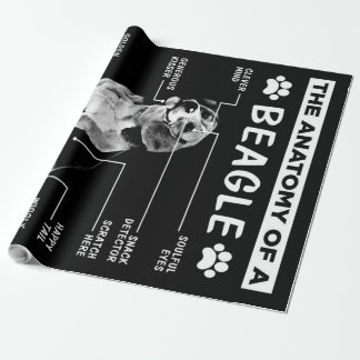 Papel De Presente A Anatomia De Um Cachorro De Beagle