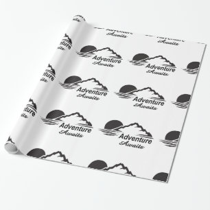 Papel De Presente A aventura espera o excelente da natureza fora