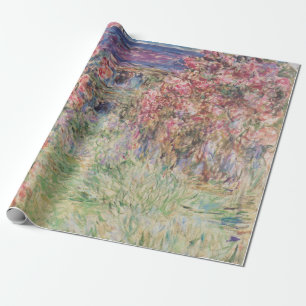 Papel De Presente A Casa entre as Rosas - Claude Monet
