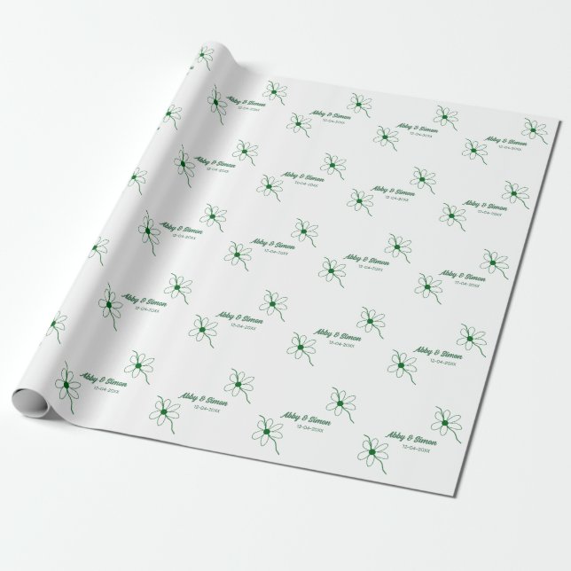 Papel De Presente A combinação perfeita adiciona a textura de data d (Desenrolado)