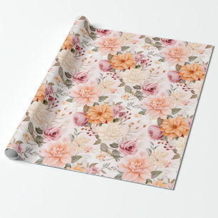 Papel De Presente A Fall Floral Series Design 2