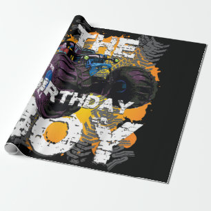 Papel De Presente A Família do Monstro do Aniversário que Combina 