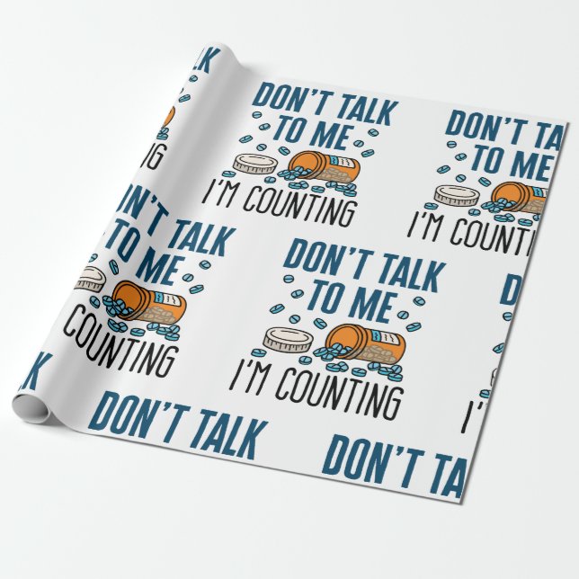 Papel De Presente A Farmácia Tech não fala comigo Estou contando (Desenrolado)