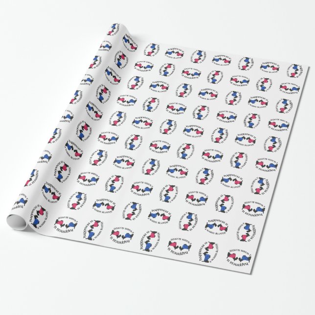 Papel De Presente A Felicidade é um Scottie Quente (Desenrolado)
