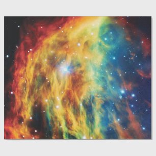 Papel De Presente A Foto do Espaço Exterior da Nebulosa Medusa Hubbl