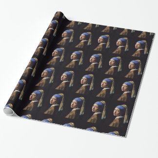 Papel De Presente A Garota com pérolas a ouvir por Johannes Vermeer