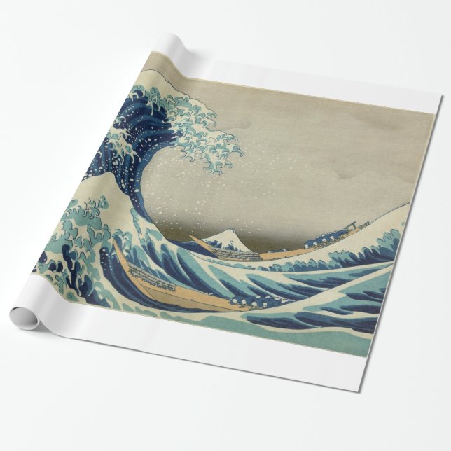 Papel De Presente A Grande Onda (Desenrolado)