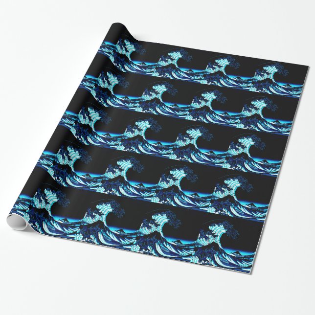 Papel De Presente A Grande Onda (Desenrolado)