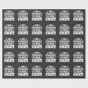 Papel De Presente A luta é engraçada treino de academia do T-Rex