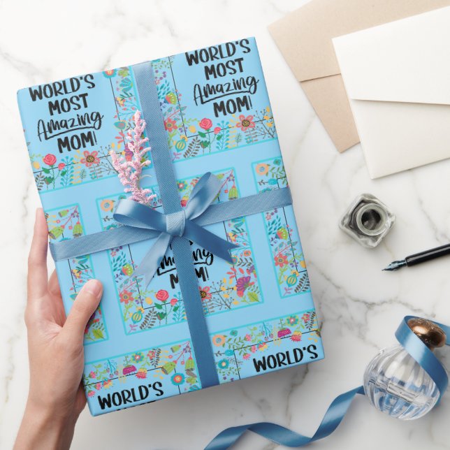 Papel De Presente A mãe mais incrível do mundo (Presentear)