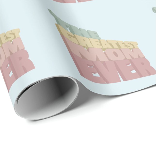 Papel De Presente A Maior Mãe De design (Ponta do rolo)