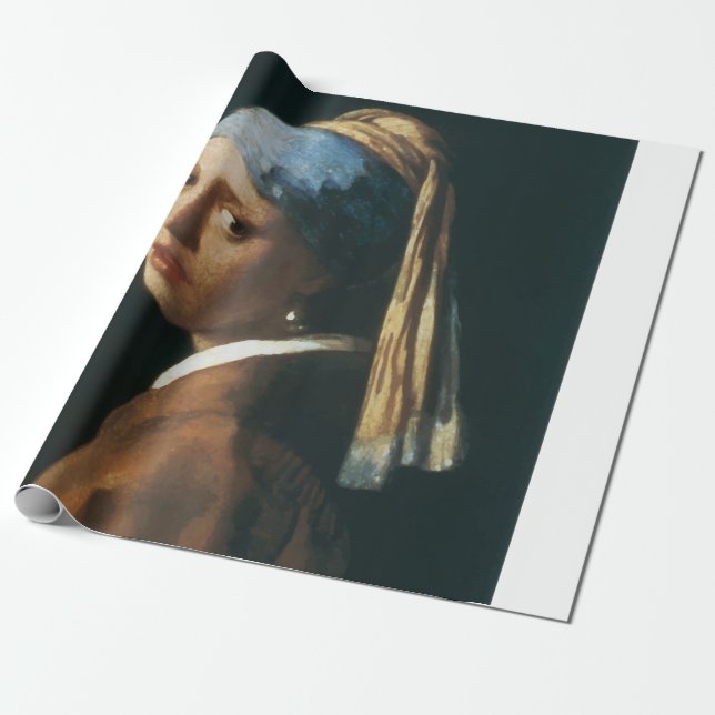 Papel De Presente A menina com um brinco da pérola (Desenrolado)