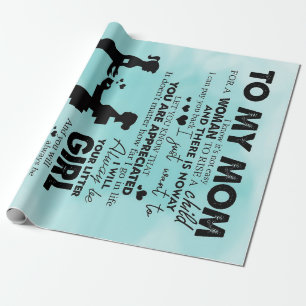 Papel De Presente À minha mãe design   Carta às mamães