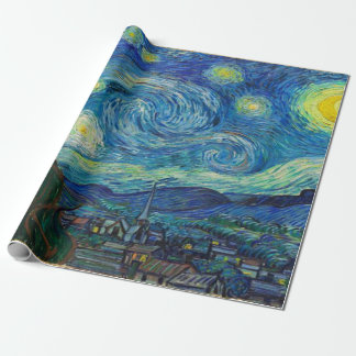 Papel De Presente A Noite Estrelada de Vincent van Gogh