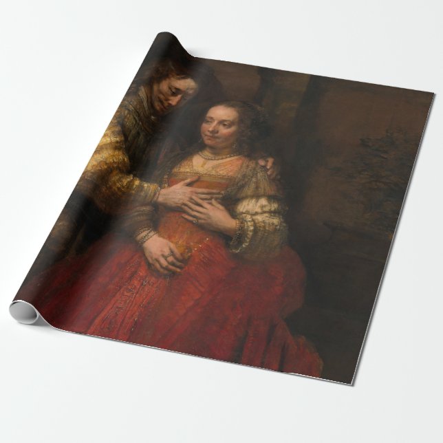 Papel De Presente A Noiva Judaica (por Rembrandt) (Desenrolado)