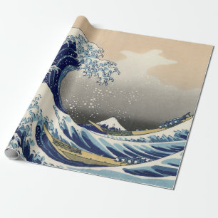 Papel De Presente A onda de Excelentes de Kanagawa Hokusai
