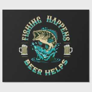 Papel De Presente A pesca acontece. A cerveja ajuda!