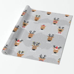 Papel De Presente A rena do papai noel