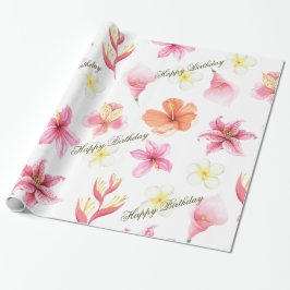 Papel De Presente A Selva Tropical Safari Primeiro Aniversário