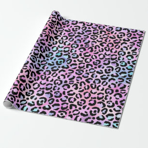Papel De Presente A Série Iridescente Leopard Design 4