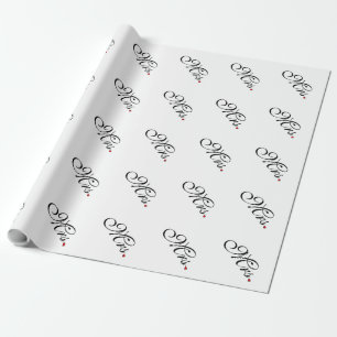 Papel De Presente A Sra. Esposa Noiva Seu Ela Weds recentemente
