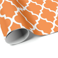 A tangerina Quatrefoil telha o teste padrão