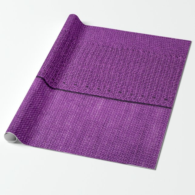 Papel De Presente a textura do tecido de malha, um simples roxo (Desenrolado)
